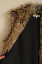 NEW Grace and Lace Brown Faux Fur Vest | M