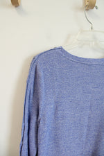 Talbots Blue Heathered Top | M