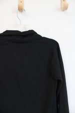 Jockey Black Zipper Neck Fleece Lined Sweatshirt | S