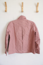 NEW LOFT Dusty Pink Linen Blend Jacket | XXS Petite