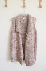NEW LOFT Mauve Speckled Metallic Vest | XXS Petite