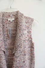 NEW LOFT Mauve Speckled Metallic Vest | XXS Petite