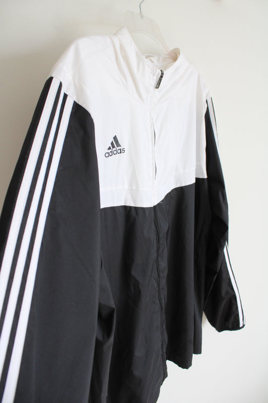 Adidas Black & White Track Jacket | XL