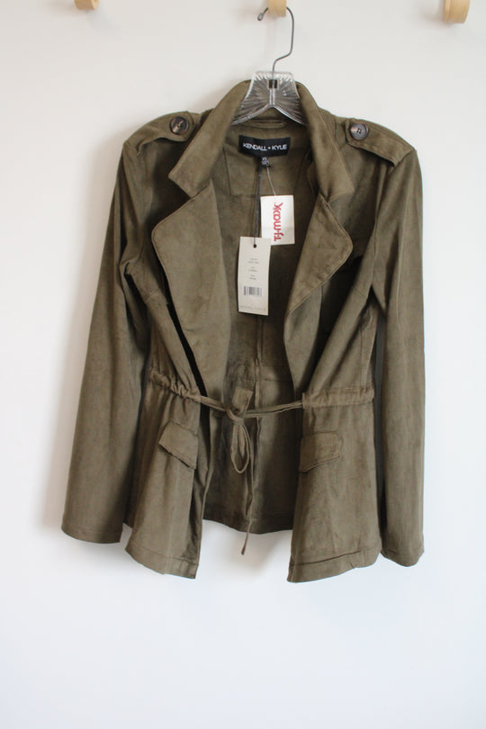 NEW Kendall & Kylie Green Sueded Jacket | XS
