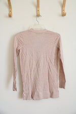 NEW LOFT Pink Speckled Button Down Cardigan | XXS Petite
