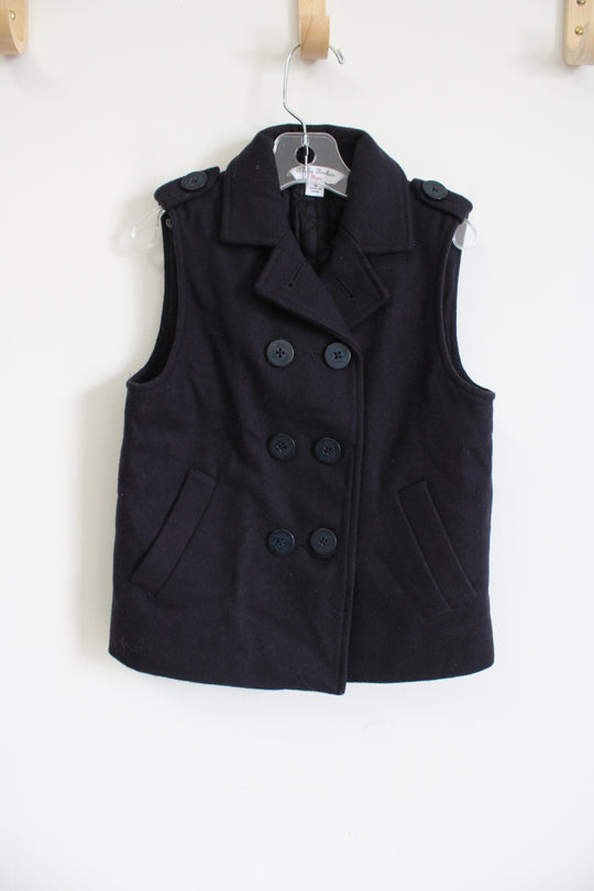 Brooks Brothers Navy Blue Wool Blend Fleece Vest | Youth S