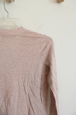 NEW LOFT Pink Speckled Button Down Cardigan | XXS Petite