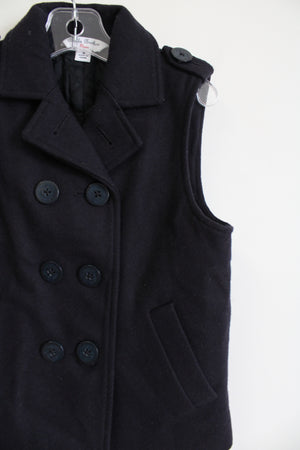 Brooks Brothers Navy Blue Wool Blend Fleece Vest | Youth S