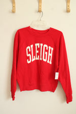NEW Old Navy Red Sleigh Oversized Sweatshirt | S