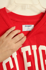 NEW Old Navy Red Sleigh Oversized Sweatshirt | S