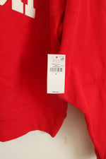 NEW Old Navy Red Sleigh Oversized Sweatshirt | S
