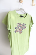 Harley-Davidson Jamaica Green Bedazzled Shirt | L