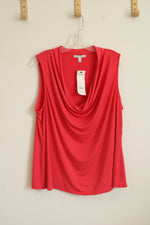 NEW Notations Coral Scoop Neck Sleeveless Top | 2XL