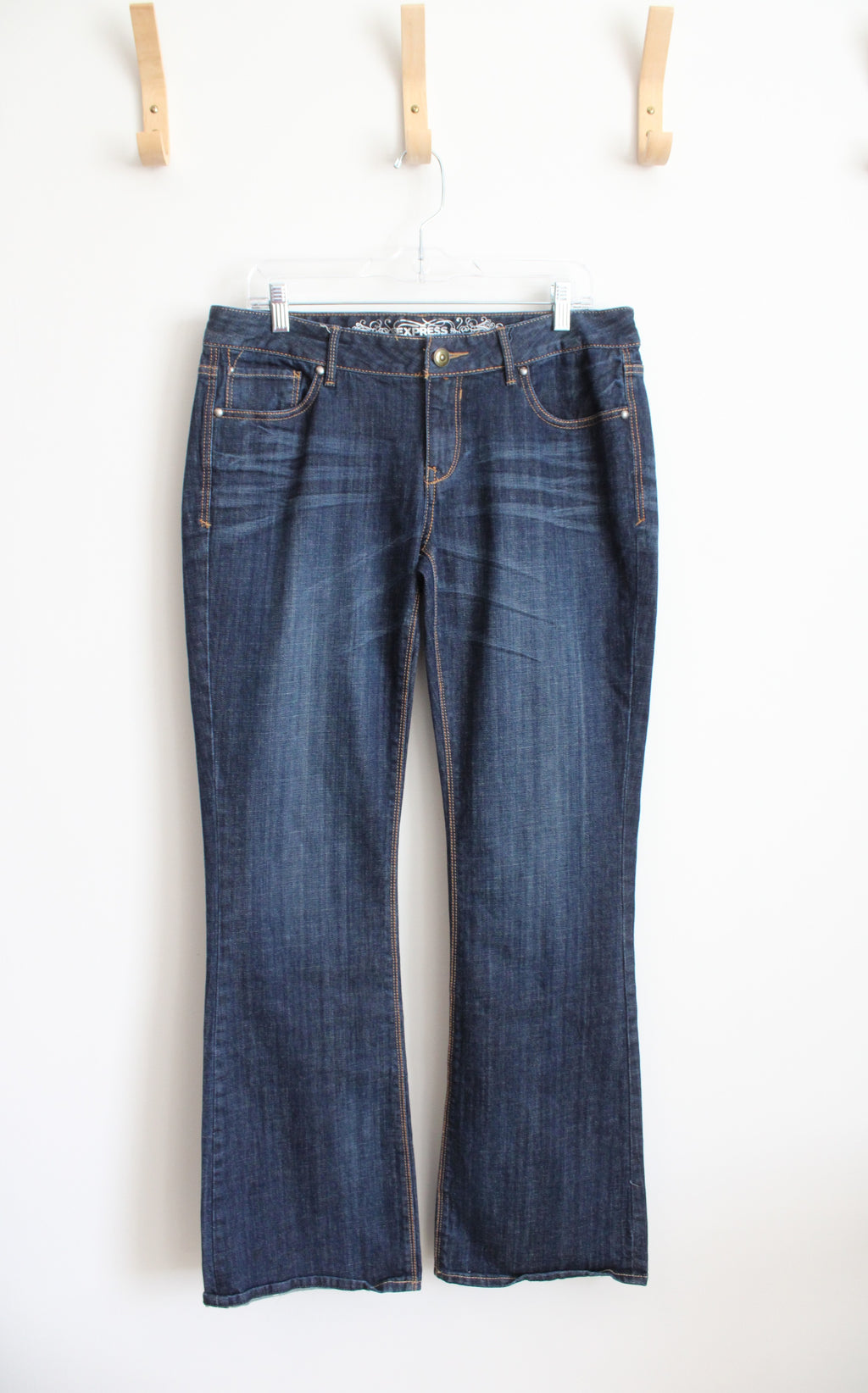 Express Stella Regular Fit Low Rise Boot Jeans | 12