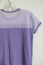 Under Armour HeatGear Loose Fit Purple Mesh Shirt | Youth M (10/12)