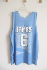 Red White & Blue USA #6 James Basketball Jersey | XL