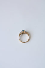 14K Yellow Gold Blue Topaz Ring | Size 6