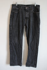 Faded Glory Black Wash Relaxed Fit Jeans | 34X32