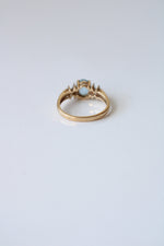14K Yellow Gold Blue Topaz Ring | Size 6