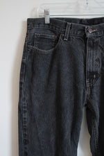 Faded Glory Black Wash Relaxed Fit Jeans | 34X32
