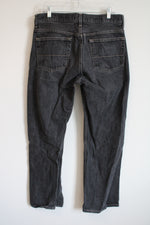 Faded Glory Black Wash Relaxed Fit Jeans | 34X32