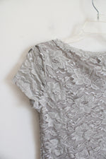 NEW Banana Republic Gray Lace Top | XS Petite