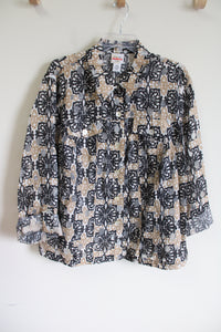 Ruby Rd. Favorites Black Tan Light Jacket | 20W