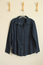 Banana Republic Dark Wash Denim Button up Shirt | XL