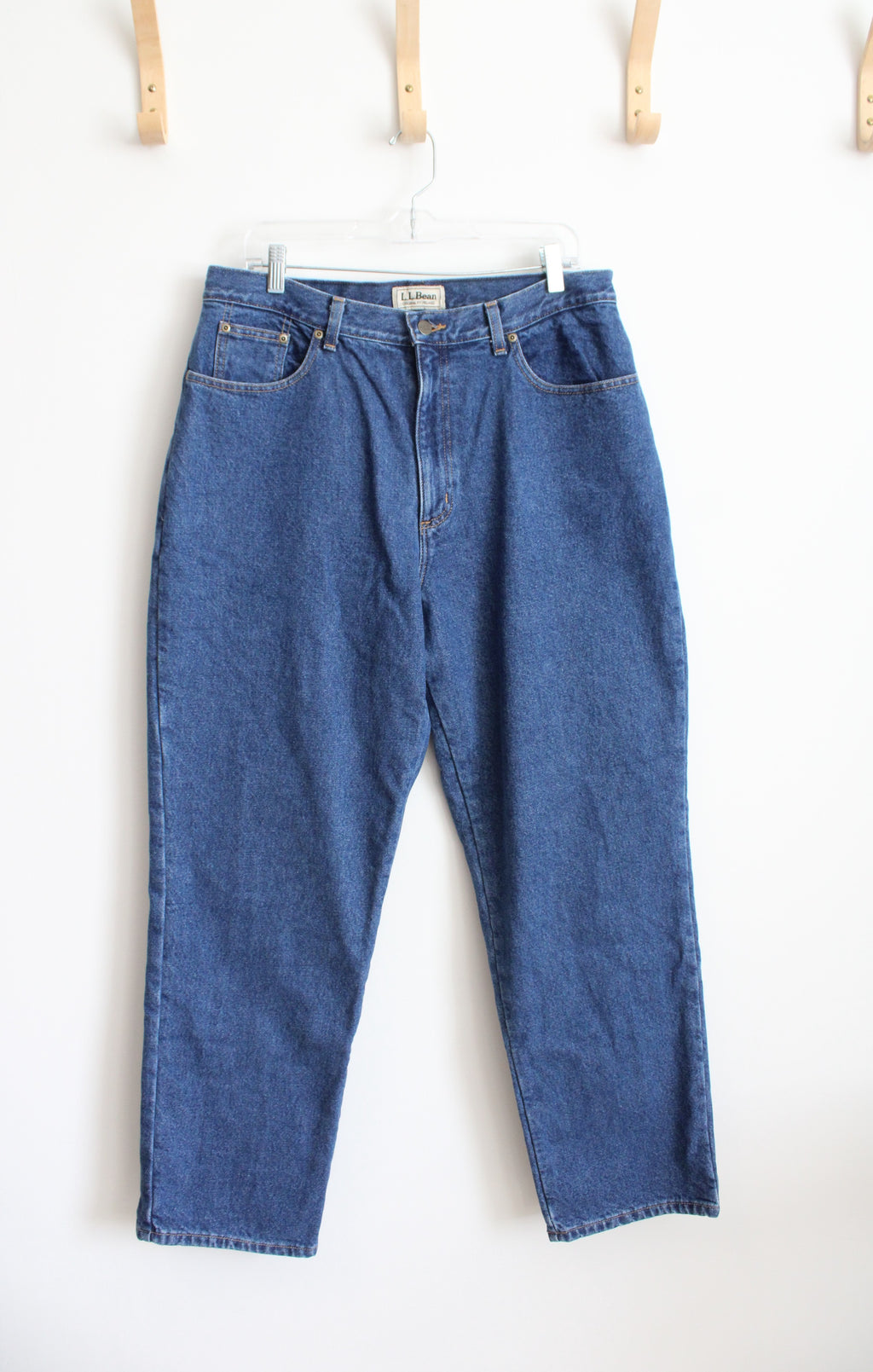 L.L. Bean Vintage Original Fit Relaxed Flannel Lined Jeans | 16 Reg