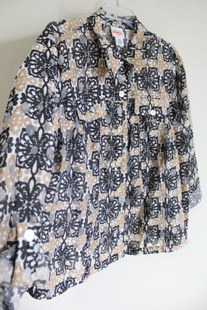 Ruby Rd. Favorites Black Tan Light Jacket | 20W