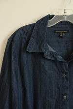 Banana Republic Dark Wash Denim Button up Shirt | XL