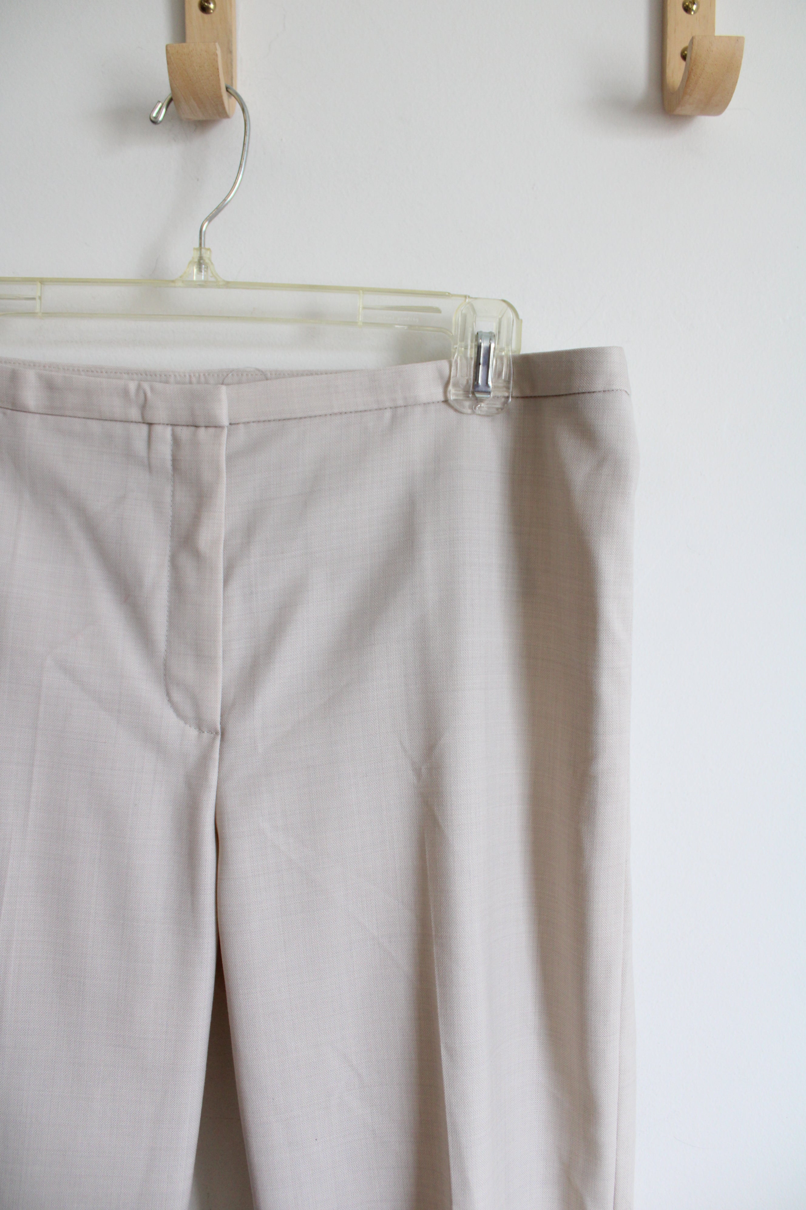 Elie Tahari Cream Wool Blend Trouser Pants | 10