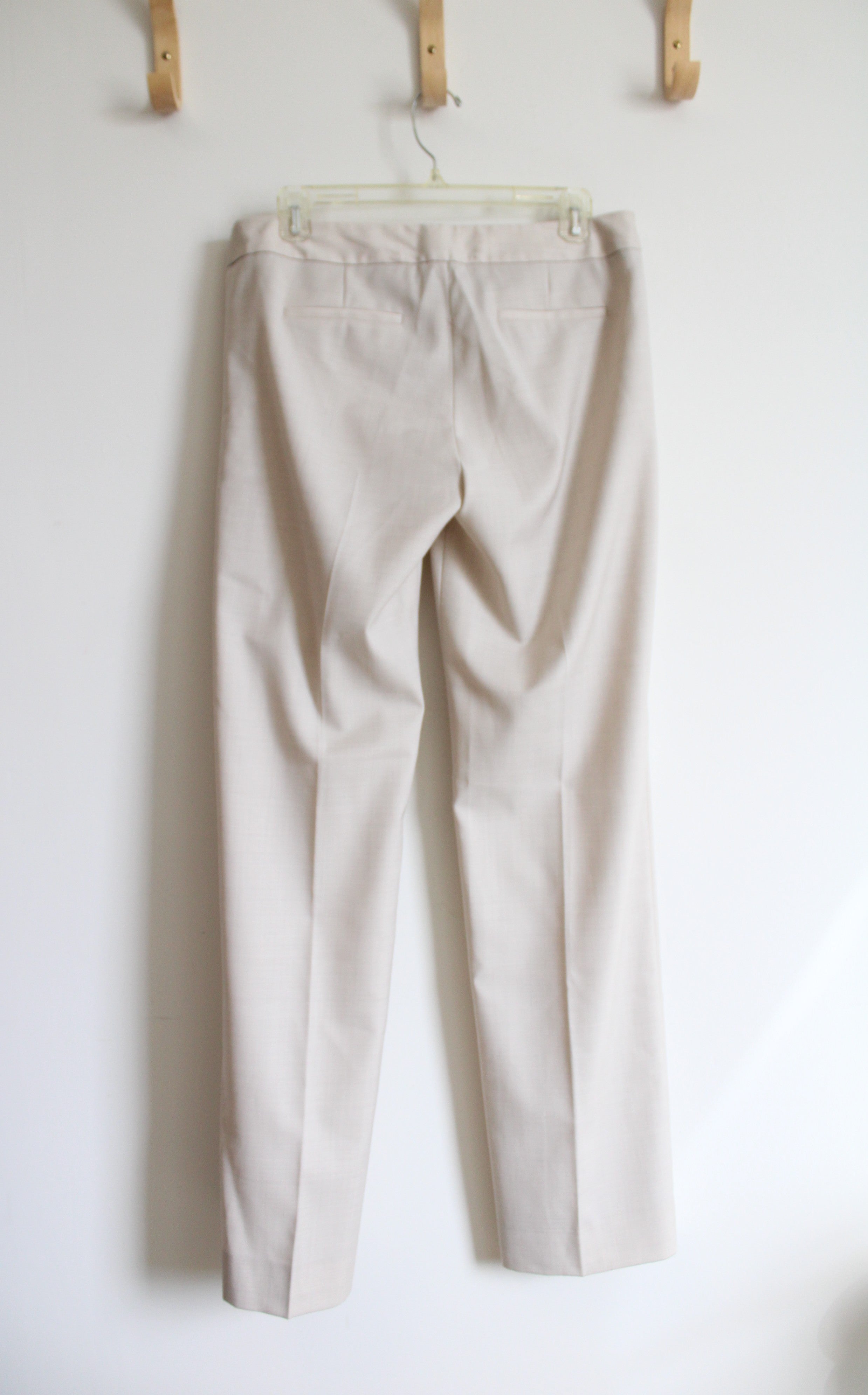 Elie Tahari Cream Wool Blend Trouser Pants | 10