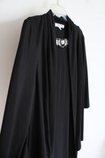 Evan-Picone Black Beaded Dress & Cardigan Set | 8