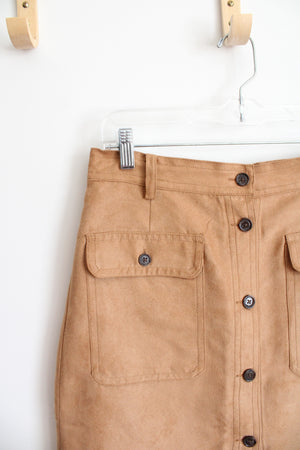 Banana Republic Tan Button Down Mini Skirt | 4