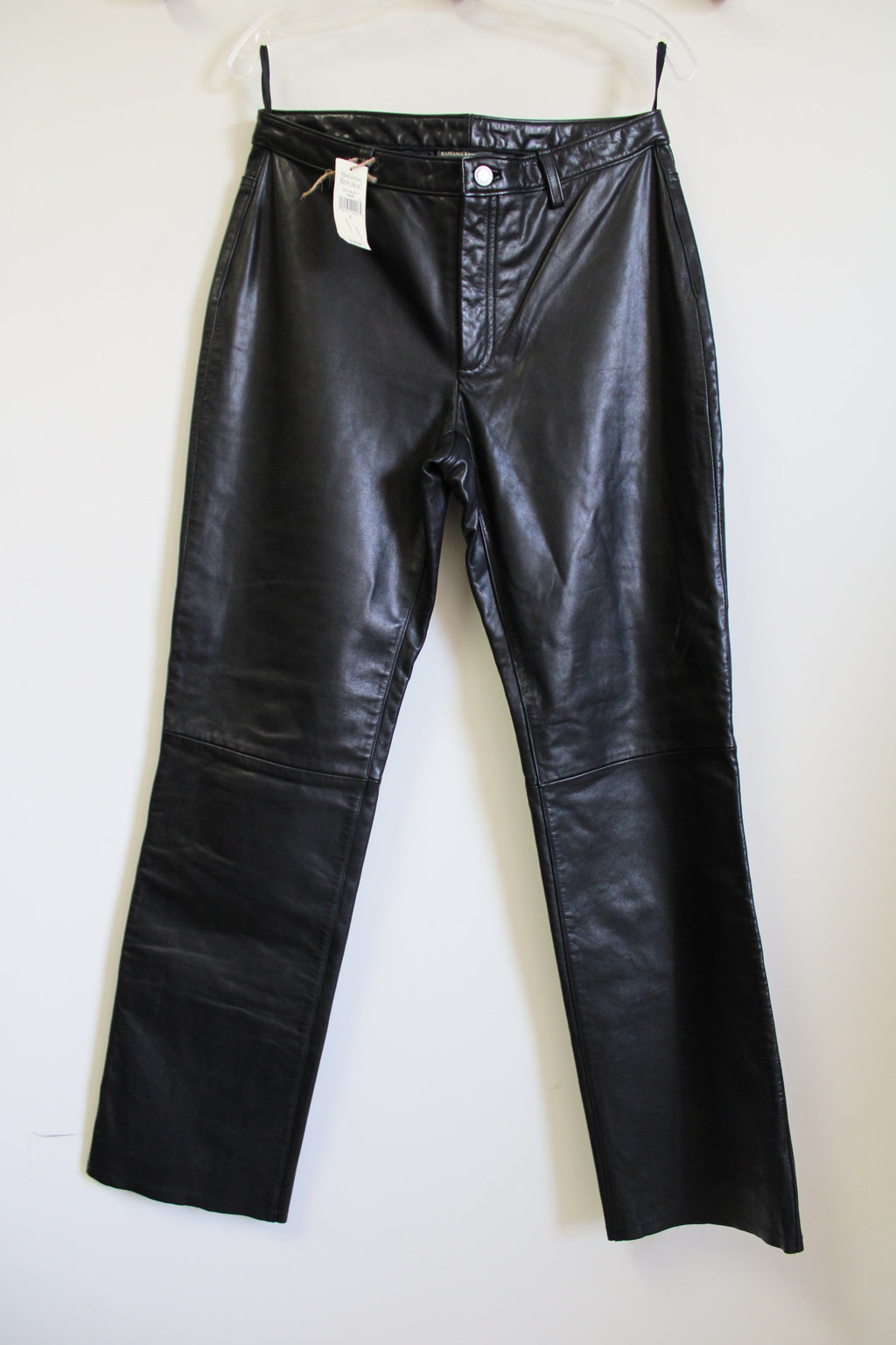 NEW Banana Republic Genuine Black Leather Pants | 8