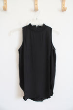 NEW LOFT Black Lightweight Mock Neck Tank | XXS Petite