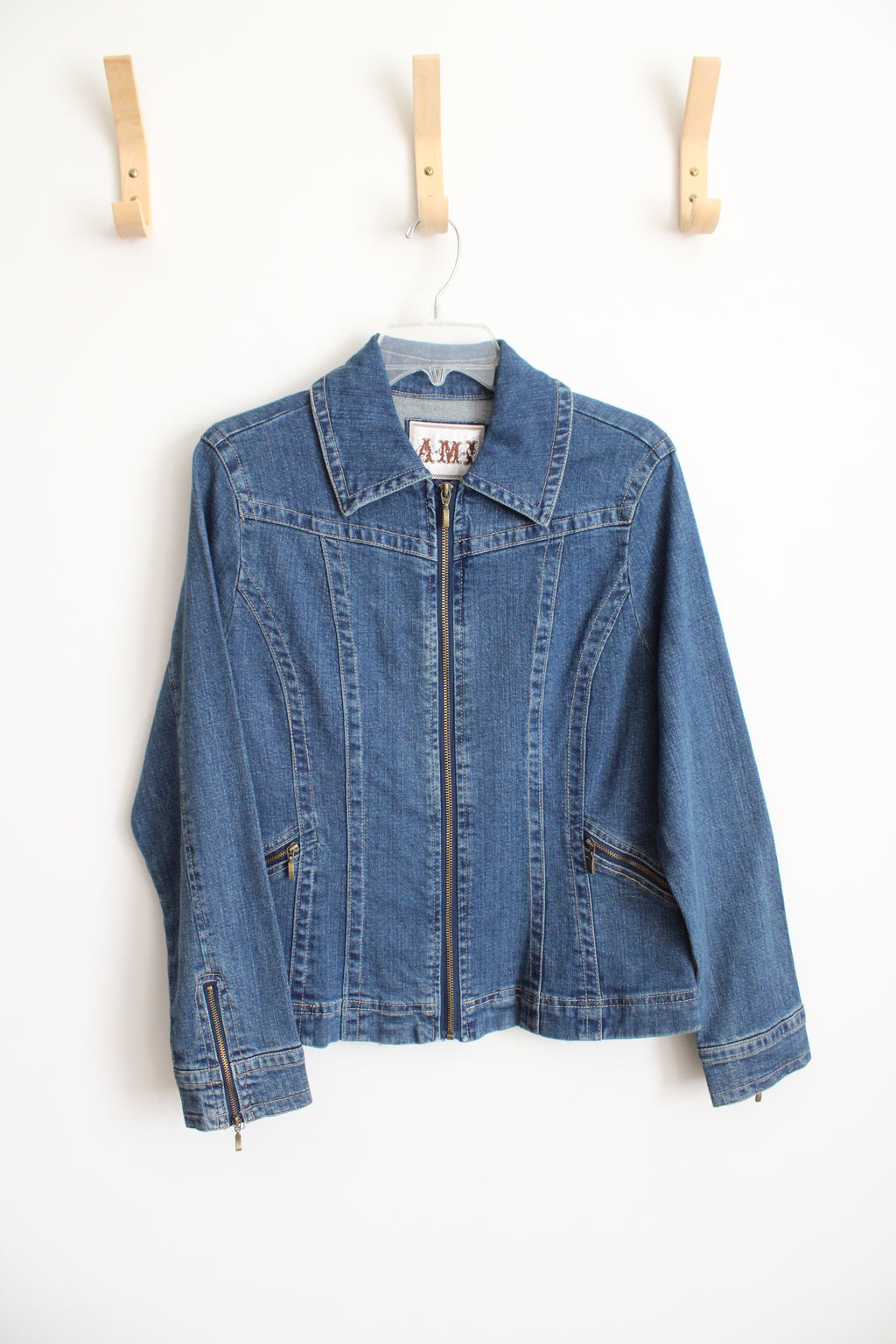 AMX Full Zip Denim Jacket | L