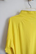 Yellow 1/4 Zip Athletic Sweatshirt | XL