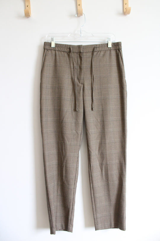 J.Jill Brown & Tan Houndstooth Pants | S