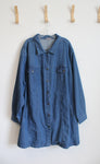 Jessica London Denim Button Down Dress | 36W