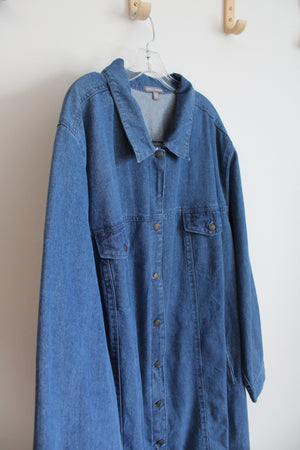 Jessica London Denim Button Down Dress | 36W