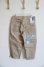 Lee's Tan Slender Stretch Capris | 10