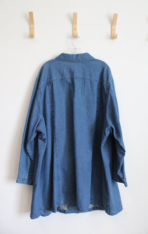 Jessica London Denim Button Down Dress | 36W