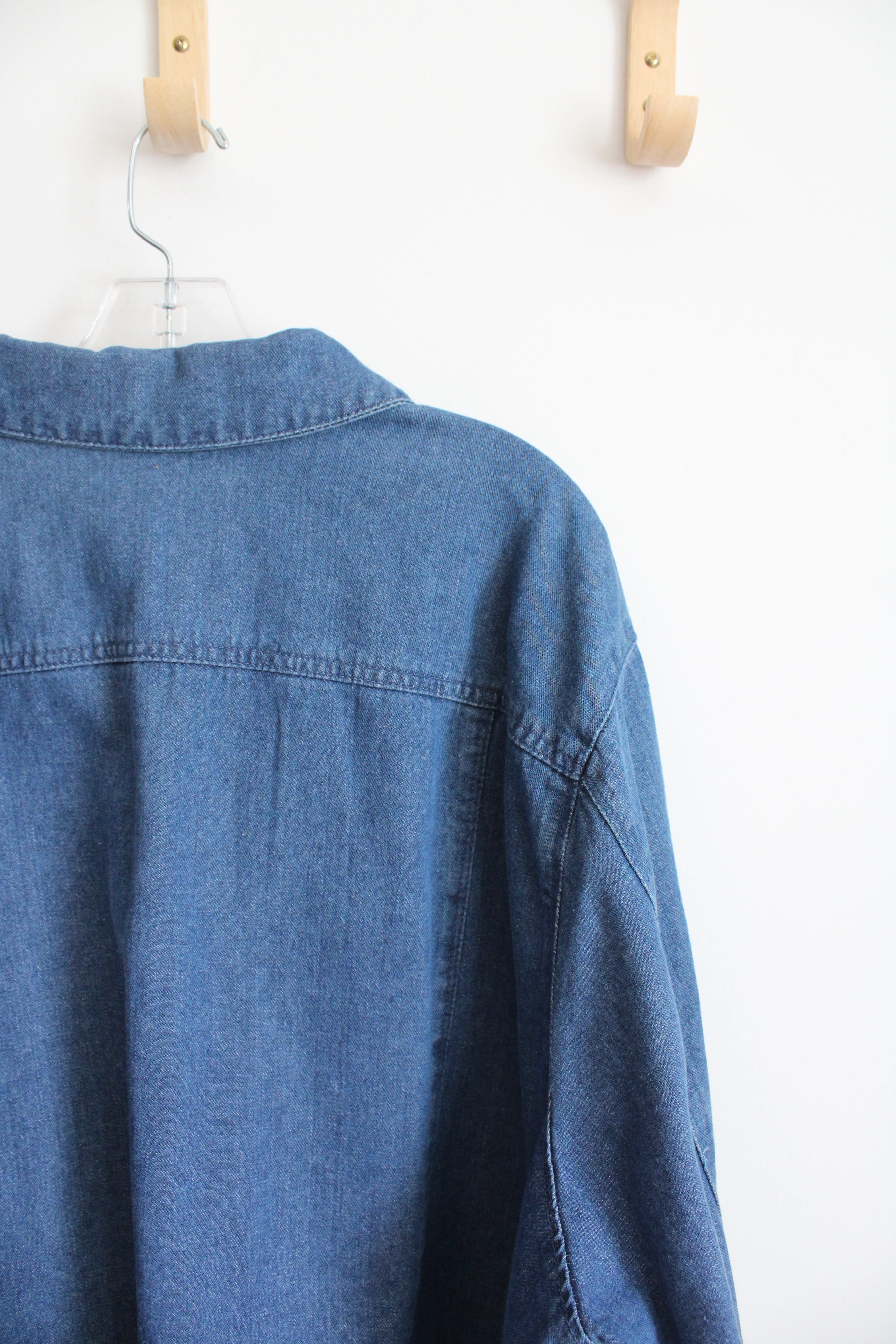 Jessica London Denim Button Down Dress | 36W