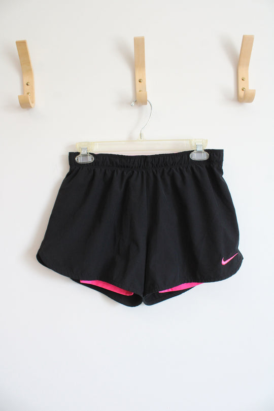 Nike Black Polyester Athletic Shorts | S