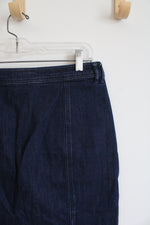 Jones New York Stretch Dark Wash Jean Skirt | 8