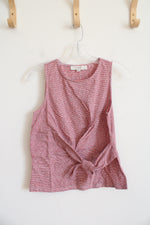 NEW LOFT Red Blue & White Striped Tied Tank Top | XXS Petite