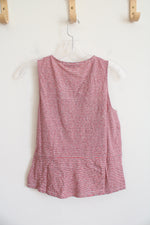 NEW LOFT Red Blue & White Striped Tied Tank Top | XXS Petite