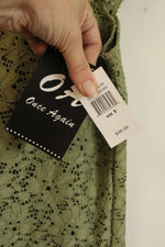 NEW Once Again Green Lace Capsleeved Top | S